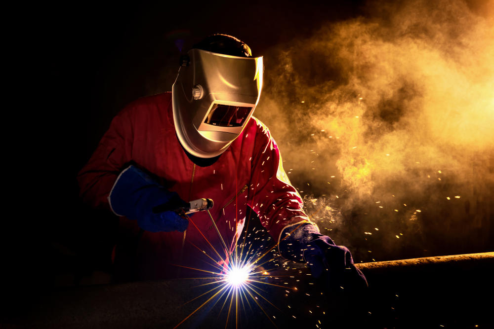 Welder using blowtorch