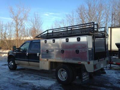 Custom fabricated truck bed