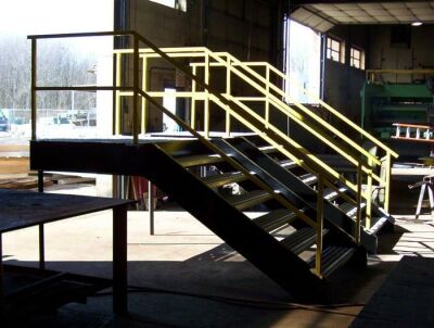 Steel Welded Stairs & Railing from MM Certified Welding