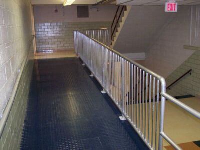 Fabricated walkway railings