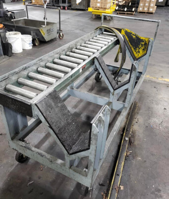 Custom conveyor cart being put to good use