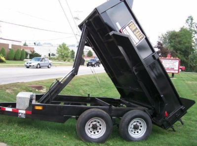 Custom fabricated hydraulic dump trailer