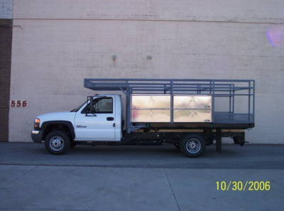 Ladder racks and tool boxes custom fabricated for any make and model of truck