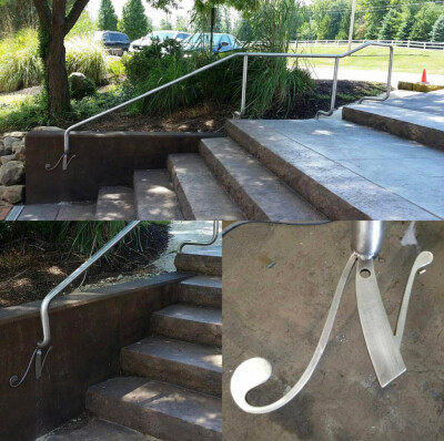 Decorative stainless steel hand rail